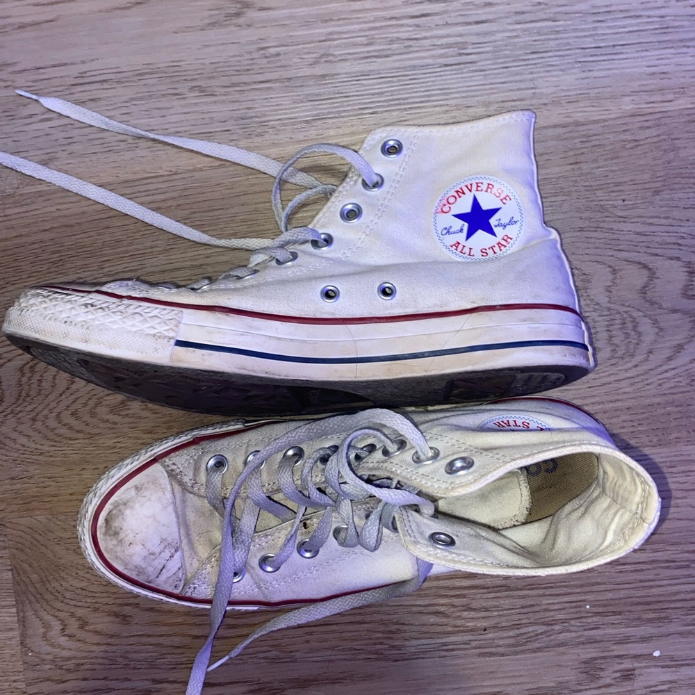 Converse Chuck Taylor All Star High Top White Unisex Mens 7Womans 9 Shoes